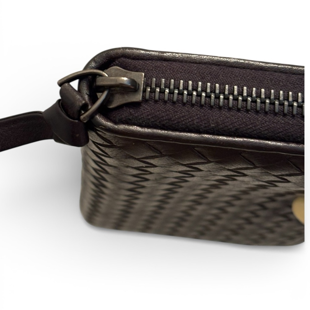 Bottega Veneta Interratio zippy Black Woven Leather Wallet box not included - Picture 5 of 15